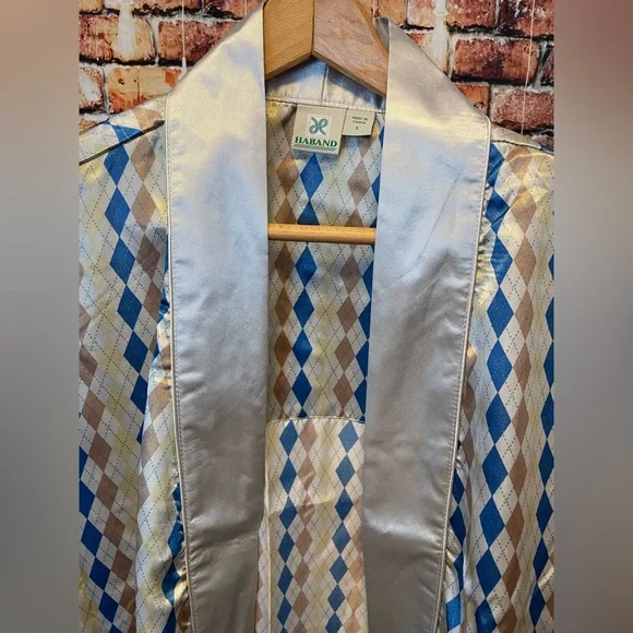 Vintage Midcentury Haband satin pajama set shirt shorts & matching robe 4 piece - Picture 7 of 13